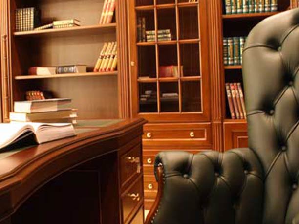 chair and desk with Bible
