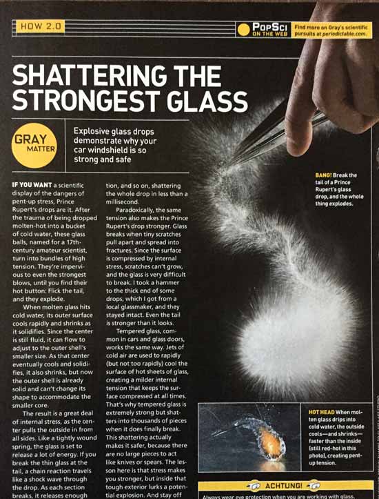 Shattering the strongest glass