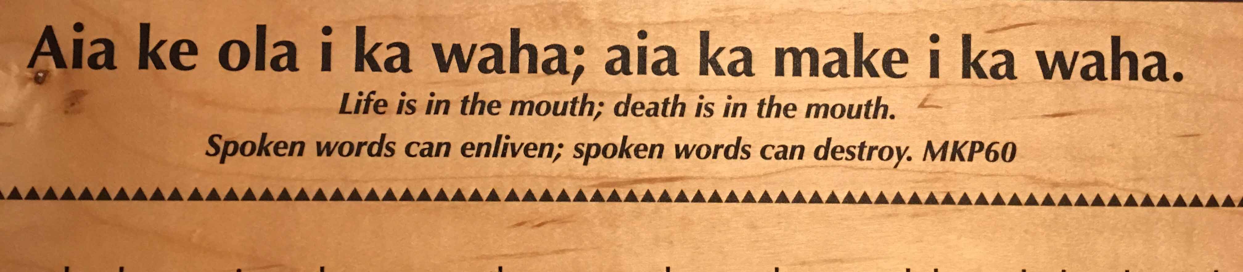 Life and death can both come from the mouth