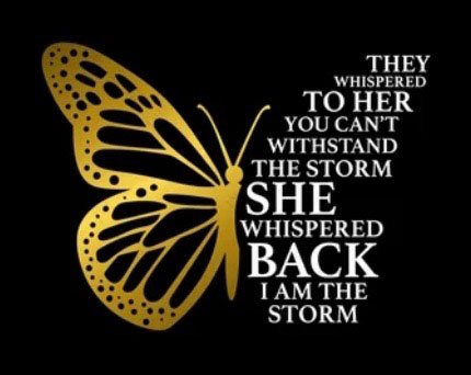 Sie flüsterte zurück: Wir sind der Sturm