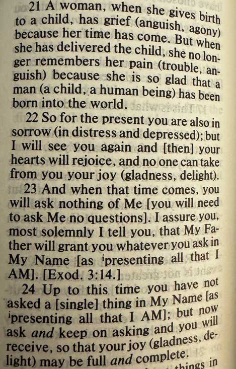 John 16:21-24
