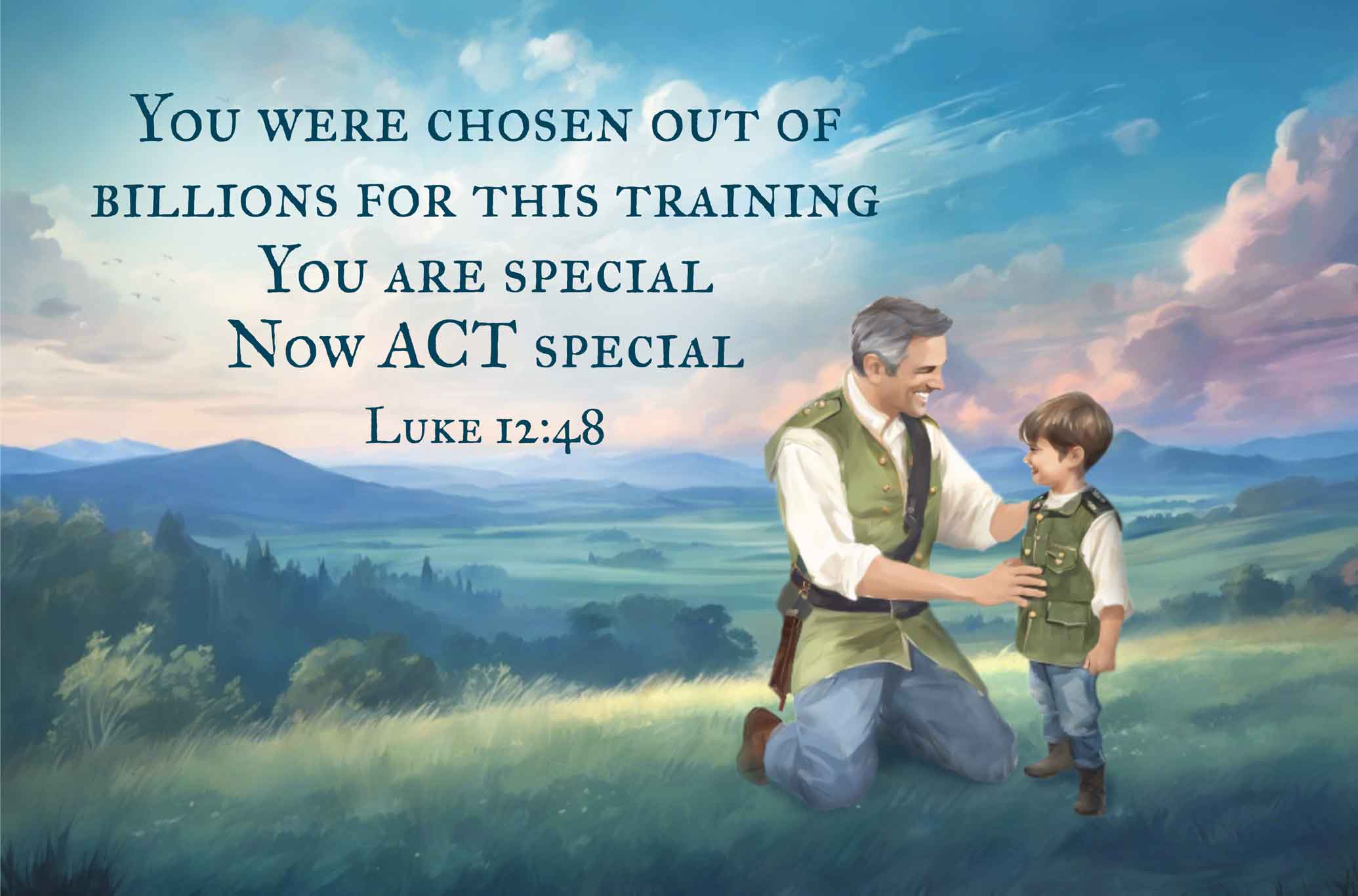 He is choosing who will be raised as Special Forces