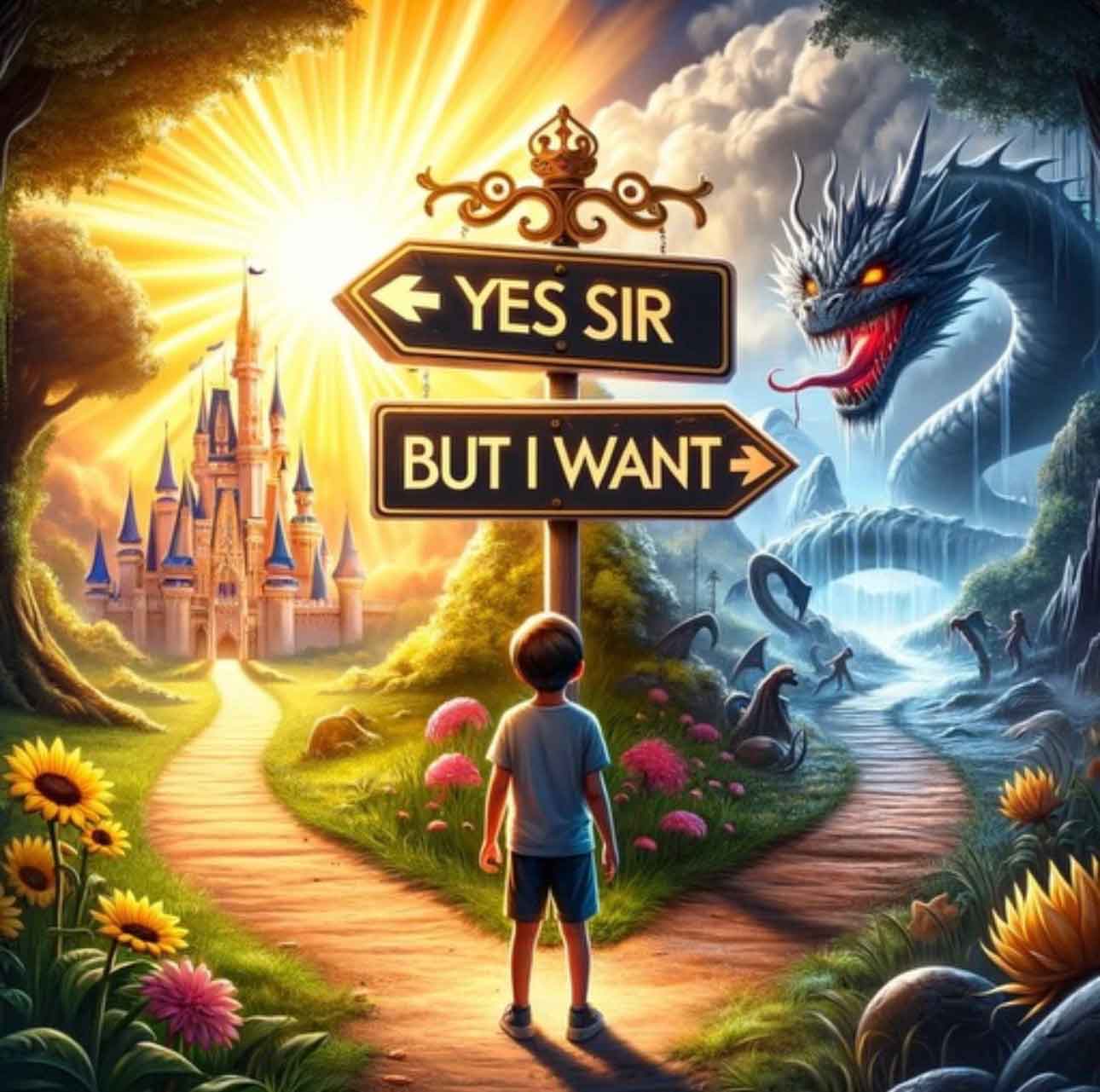 Two paths: Yes, Sir! or But I want!