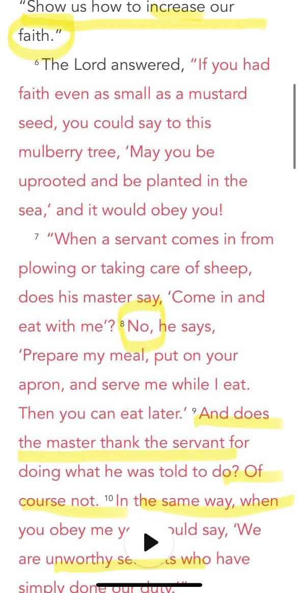 We are unworthy servants