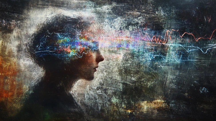 a mind distraught with metaphorical radio waves