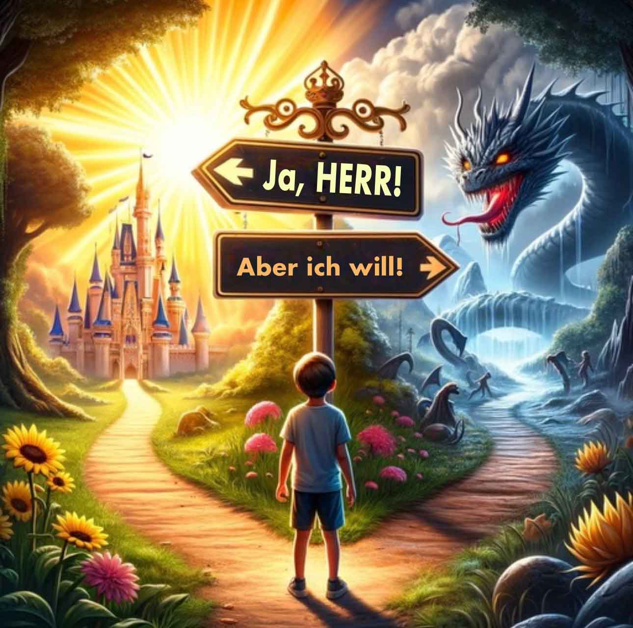 Two paths: Yes, Sir! or But I want!