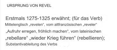 origins of the word revel
