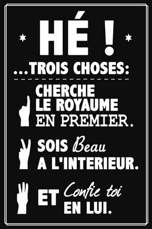 HÔøΩÔøΩ; ! CHERCHEZ-VOUS D'ABORD LE ROYAUME ?