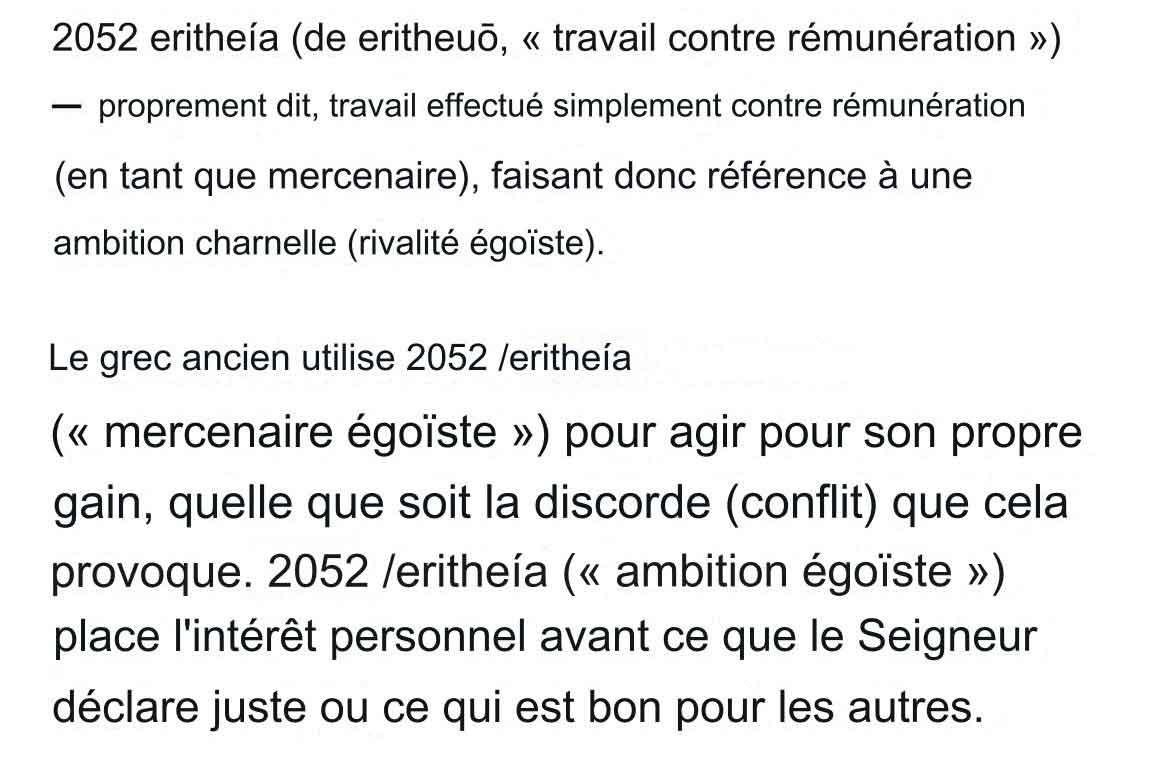 Definition: mercenary self-seeking