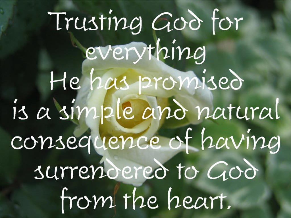 Trusting God