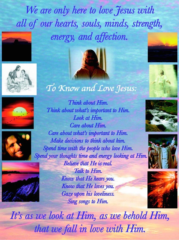 To Know and Love Him
