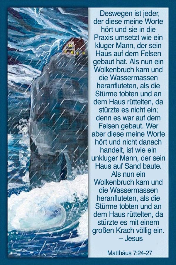 Auf dem Felsen bauen