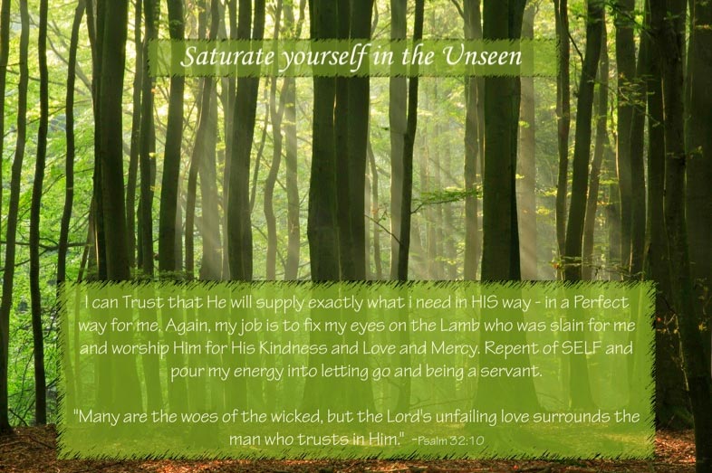 Saturate Life in Him!