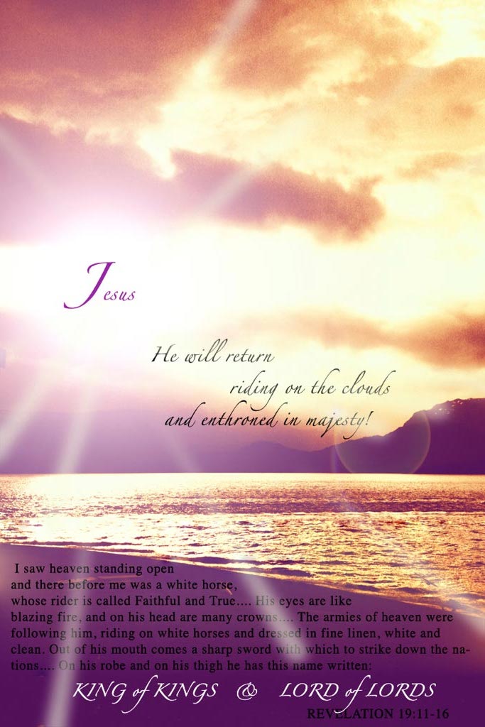 Jesus Riding on the Clouds