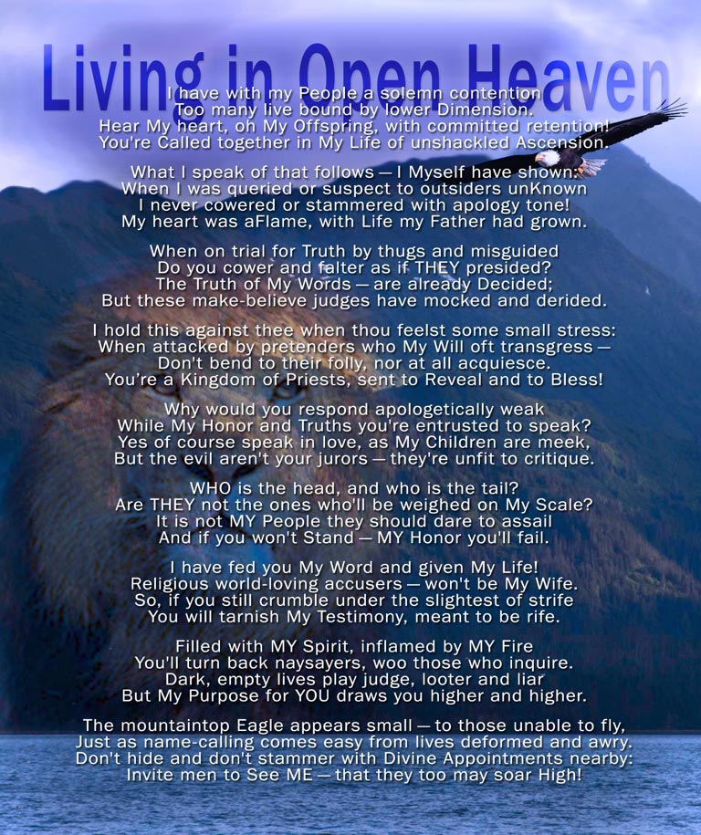 Living in Open Heaven