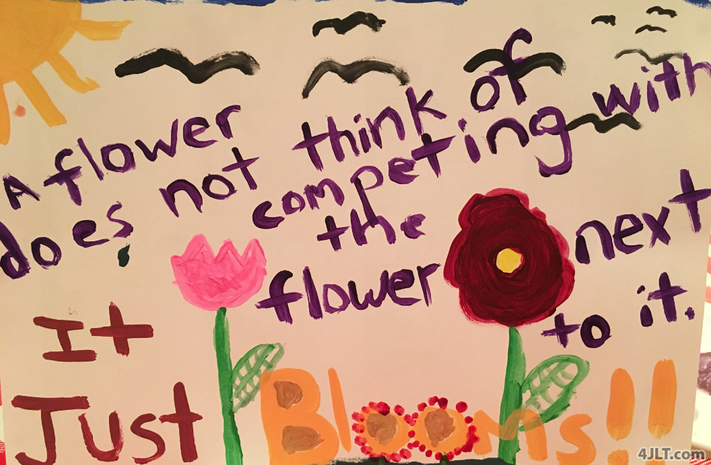 A Flower Does Not Compete