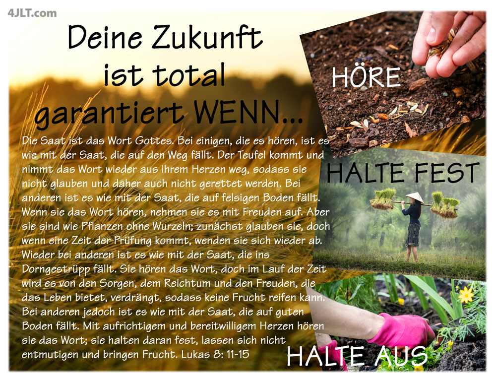 Deine Zukunft ist total garantiert WENN...