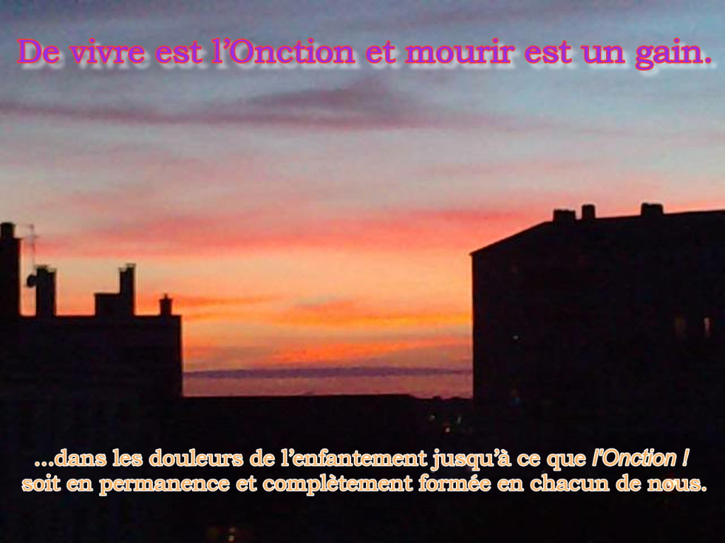 Vivre la Vie de l’Onction